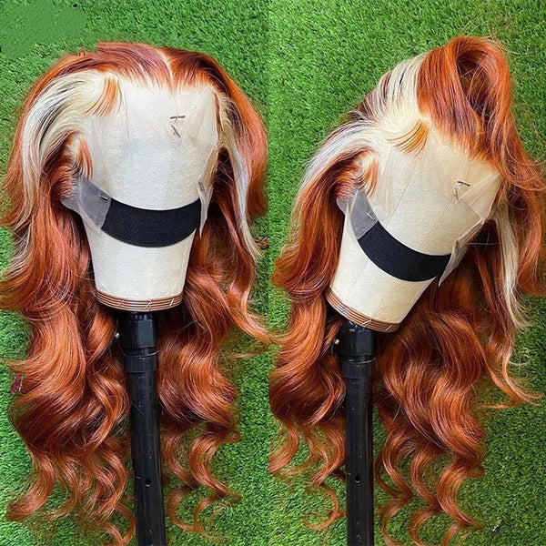 4X4 Human Hair Wig Head Cover Highlights 613 - Yahko Merchandise