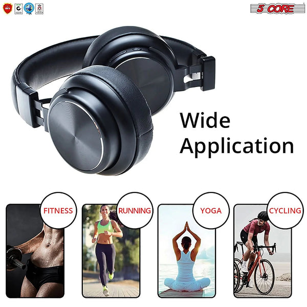 5Core Bluetooth Headphones Wireless Noise Cancelling Audifonos - Yahko Merchandise