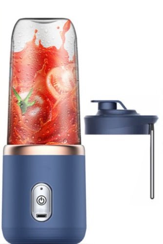 6blade Portable Blender Mini Juicer Cup Extractor Smoothie USB Charging Fruit Squeezer Blender Food Mixer Ice Crusher Portable Juicer Machine - Yahko Merchandise