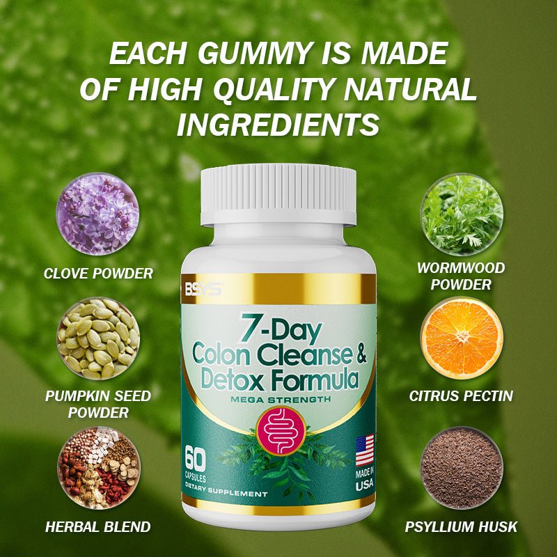 7 - Day Colon Cleanse & Detox Formula Capsulese - Yahko Merchandise