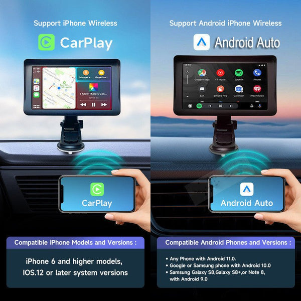 7 IPS Car Smart Screen Wireless Carplay Auto Mobile Phone Projection Screen Navigation - Yahko Merchandise