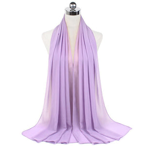 70x180cmMonochrome Pearl Chiffon Hijab Scarf - Yahko Merchandise