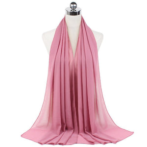 70x180cmMonochrome Pearl Chiffon Hijab Scarf - Yahko Merchandise