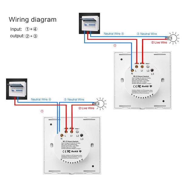 86 Type Smart Home Touch Switch EU Standard - Yahko Merchandise