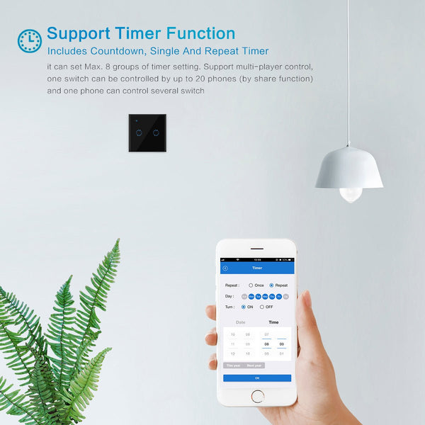86 Type Smart Home Touch Switch EU Standard - Yahko Merchandise