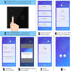 86 Type Smart Home Touch Switch EU Standard - Yahko Merchandise