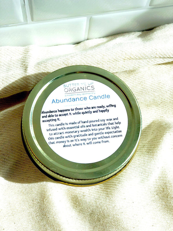 Abundance Candle / Ritual Candle / Intention Candle / Hand Poured - Yahko Merchandise