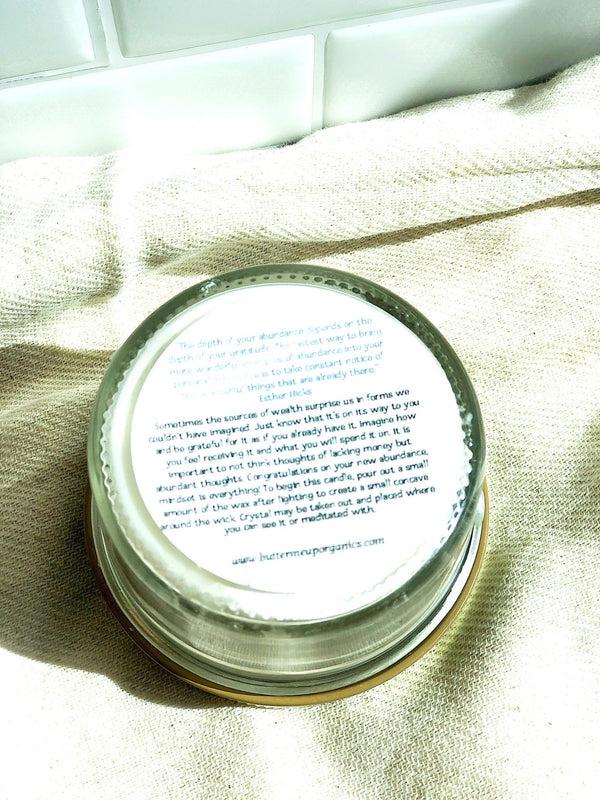 Abundance Candle / Ritual Candle / Intention Candle / Hand Poured - Yahko Merchandise