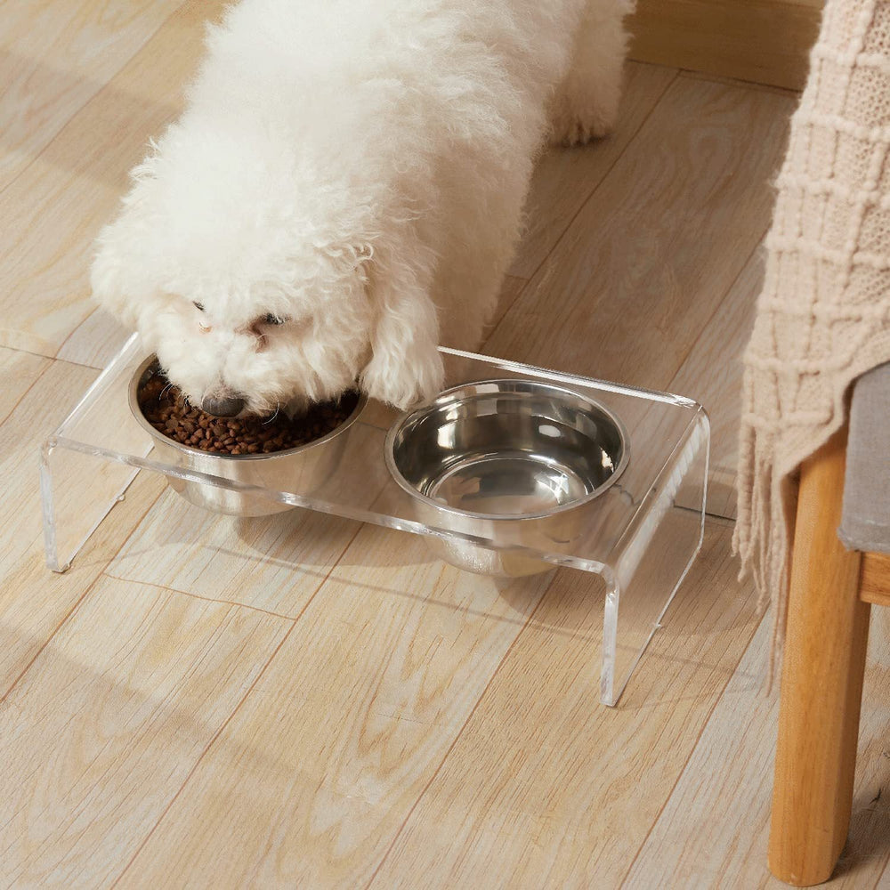 Acrylic Dogs And Cats Pet Feeder Small Cat Dog Feeding Rack - Yahko Merchandise