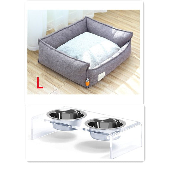 Acrylic Dogs And Cats Pet Feeder Small Cat Dog Feeding Rack - Yahko Merchandise