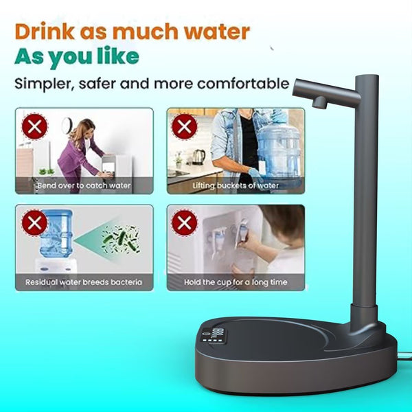 Added Extension Tupe Water Dispenser Automatic Water Bottle Desktop Rechargeable Water Dispenser With Stand - Yahko Merchandise
