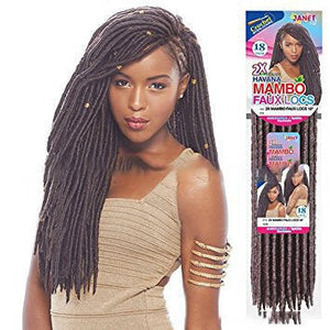 African black solid braided chemical fiber wig - Yahko Merchandise