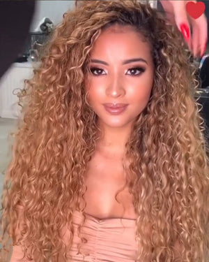 African curly hair curlers with long curly hair - Yahko Merchandise