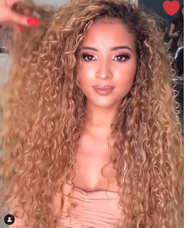 African curly hair curlers with long curly hair - Yahko Merchandise
