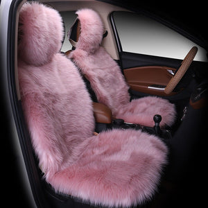 All - inclusive Car Seat Cover Plush Cushion Three - piece Cushion Universal Cushion Winter - Yahko Merchandise