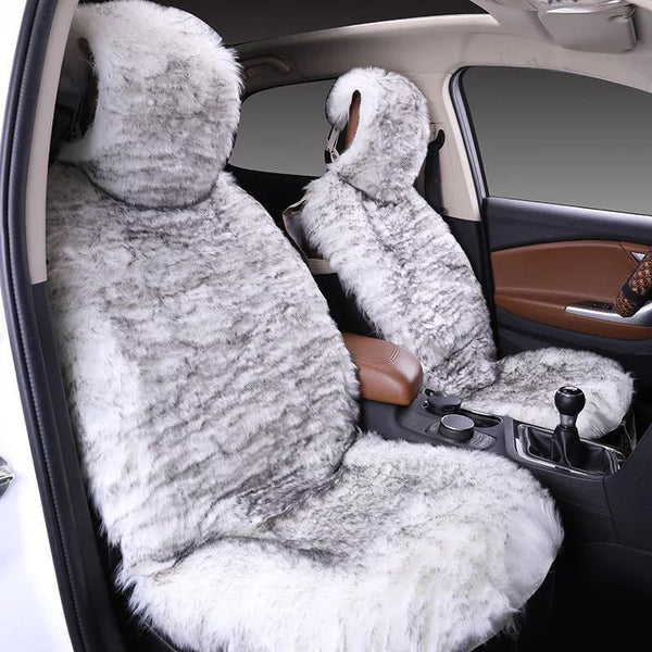 All - inclusive Car Seat Cover Plush Cushion Three - piece Cushion Universal Cushion Winter - Yahko Merchandise