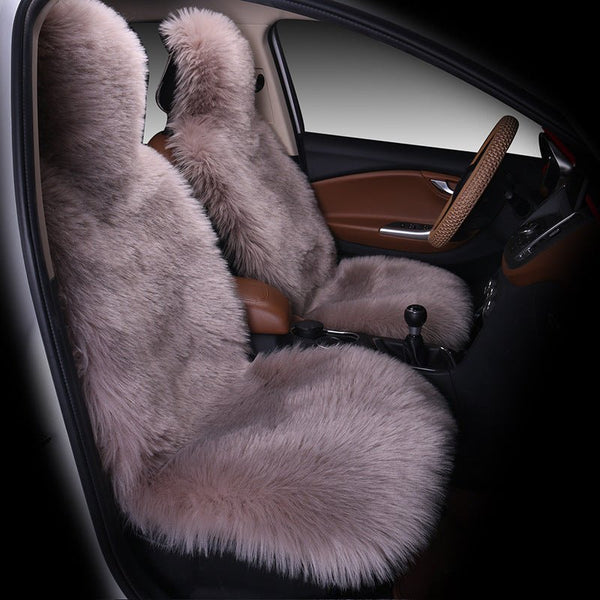 All - inclusive Car Seat Cover Plush Cushion Three - piece Cushion Universal Cushion Winter - Yahko Merchandise