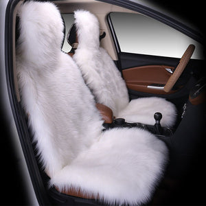 All - inclusive Car Seat Cover Plush Cushion Three - piece Cushion Universal Cushion Winter - Yahko Merchandise