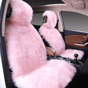 All - inclusive Car Seat Cover Plush Cushion Three - piece Cushion Universal Cushion Winter - Yahko Merchandise