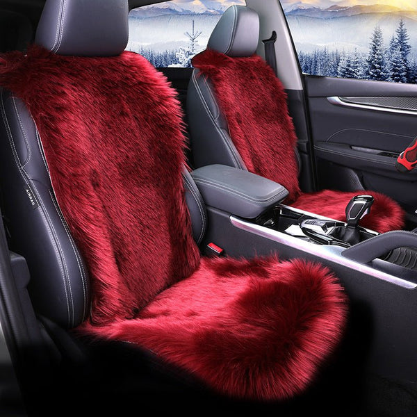 All - inclusive Car Seat Cover Plush Cushion Three - piece Cushion Universal Cushion Winter - Yahko Merchandise