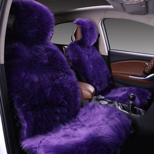 All - inclusive Car Seat Cover Plush Cushion Three - piece Cushion Universal Cushion Winter - Yahko Merchandise