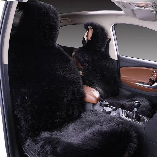 All - inclusive Car Seat Cover Plush Cushion Three - piece Cushion Universal Cushion Winter - Yahko Merchandise