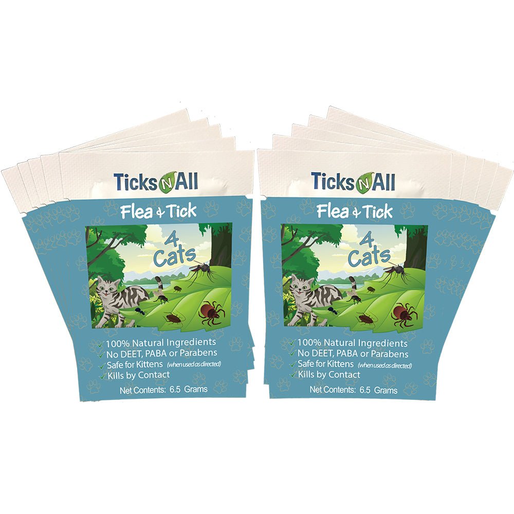 All Natural Flea and Tick Wipes 4 Cats (10 cnt.) - Yahko Merchandise