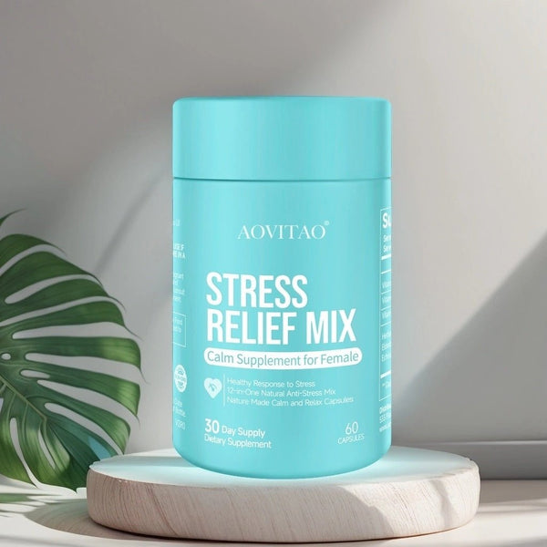 Ashwagandha For Women Supplement With L - Theanine Magnesium, Stress Relief, Focus And Relaxation Support Anxiery Pill - Yahko Merchandise