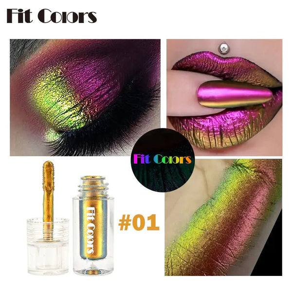 Aurora Long Lasting Multi Chrome Eyeshadow Pigments - Yahko Merchandise