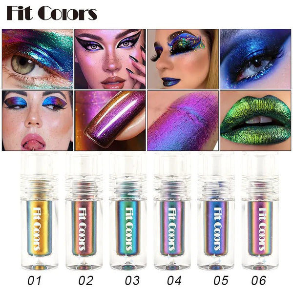 Aurora Long Lasting Multi Chrome Eyeshadow Pigments - Yahko Merchandise