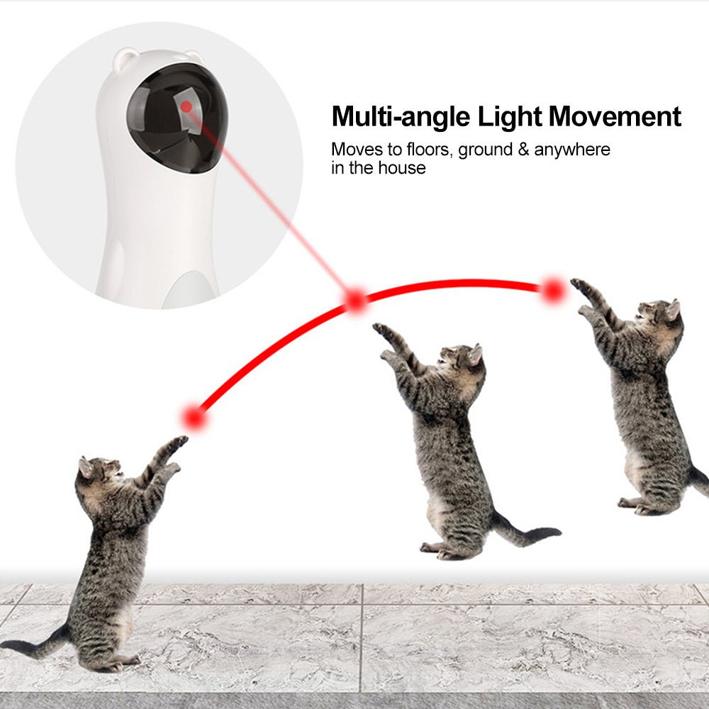 Automatic Laser Cat Toy Bear Laser Cat Toy LED Red Laser Cat Cat Toy - Yahko Merchandise
