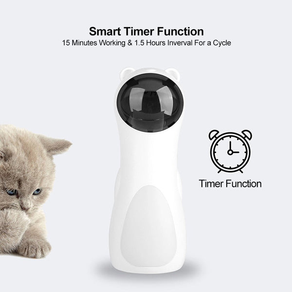 Automatic Laser Cat Toy Bear Laser Cat Toy LED Red Laser Cat Cat Toy - Yahko Merchandise