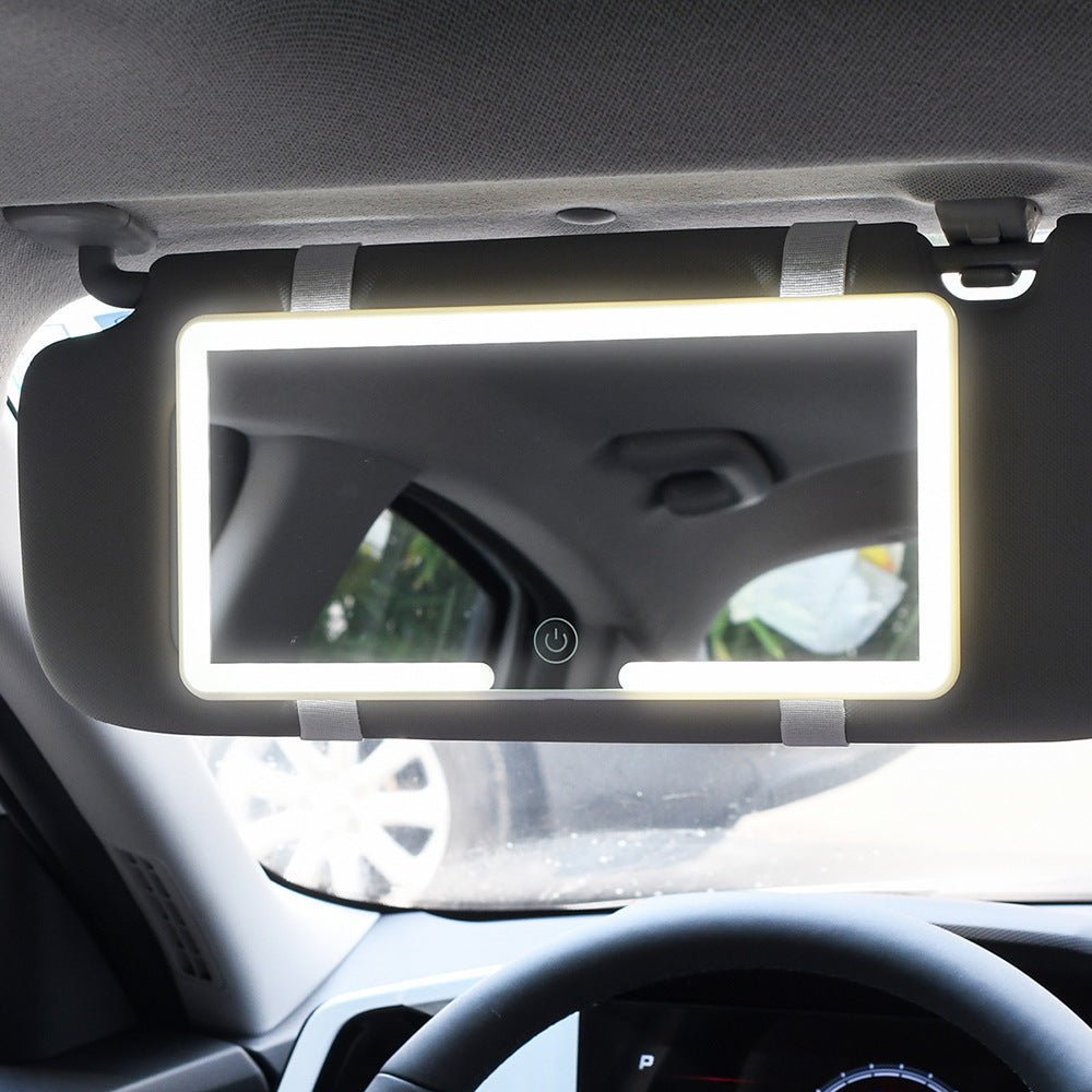 Automotive Sun Louver Makeup Mirror Dimming With Light - Yahko Merchandise