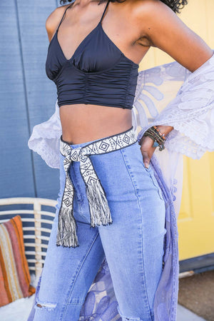 Aztec Waist Tie Belt - Yahko Merchandise