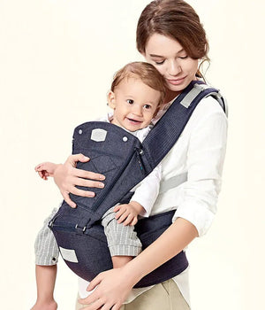 Baby Carrier with Bass Bear Hip Seat for Front Carry - Yahko Merchandise