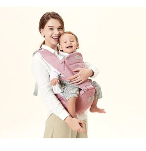 Baby Carrier with Bass Bear Hip Seat for Front Carry - Yahko Merchandise
