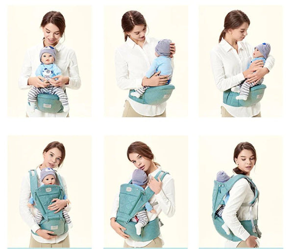 Baby Carrier with Bass Bear Hip Seat for Front Carry - Yahko Merchandise