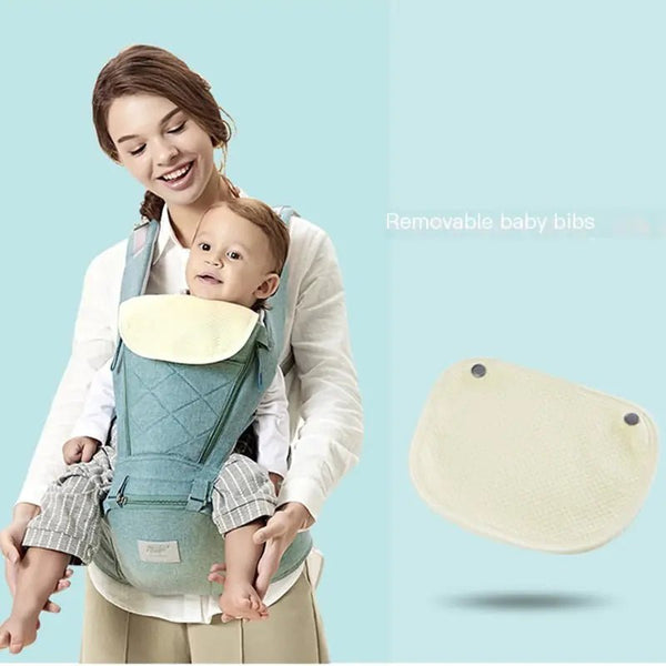 Baby Carrier with Bass Bear Hip Seat for Front Carry - Yahko Merchandise