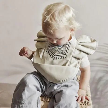 Baby Meal Pocket Waterproof Bib with Angel Wing Design - Yahko Merchandise