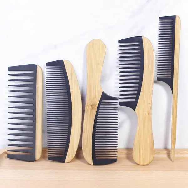 Bamboo Hair Comb for Women - Anti - Static Wooden Design - Yahko Merchandise