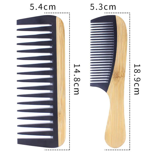 Bamboo Hair Comb for Women - Anti - Static Wooden Design - Yahko Merchandise