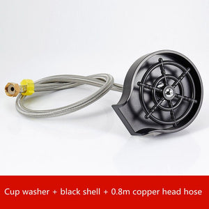 Bar Counter Cup Washer Sink High - pressure Spray Automatic Faucet Coffee Pitcher Wash Cup Tool Kitchen - Yahko Merchandise