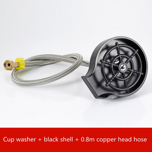 Bar Counter Cup Washer Sink High - pressure Spray Automatic Faucet Coffee Pitcher Wash Cup Tool Kitchen - Yahko Merchandise