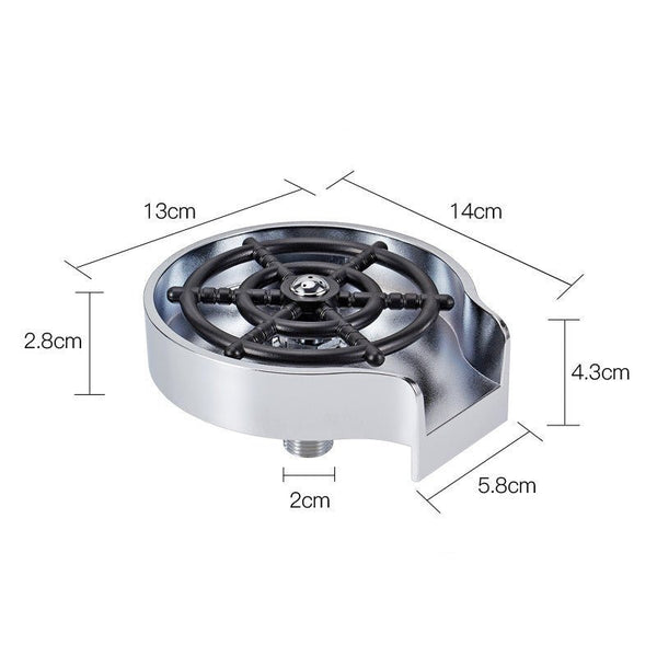 Bar Counter Cup Washer Sink High - pressure Spray Automatic Faucet Coffee Pitcher Wash Cup Tool Kitchen - Yahko Merchandise