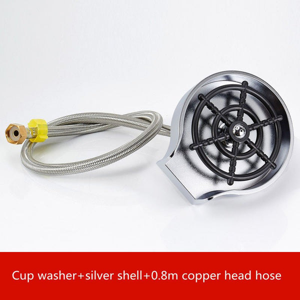 Bar Counter Cup Washer Sink High - pressure Spray Automatic Faucet Coffee Pitcher Wash Cup Tool Kitchen - Yahko Merchandise