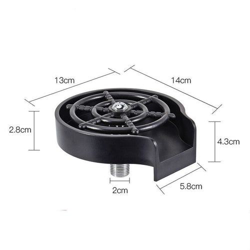 Bar Counter Cup Washer Sink High - pressure Spray Automatic Faucet Coffee Pitcher Wash Cup Tool Kitchen - Yahko Merchandise