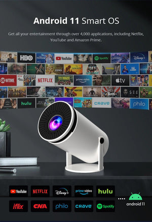 Barrel Machine Hy300 Smart AnzhuoHD Projection Screen Home Recommend Projector - Yahko Merchandise