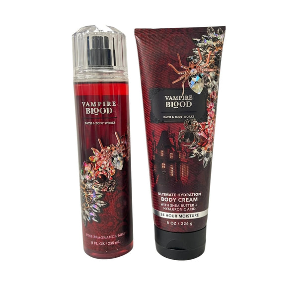 Bath and Body Works Vampire Blood Fragrance Mist & Body Cream Set - Yahko Merchandise