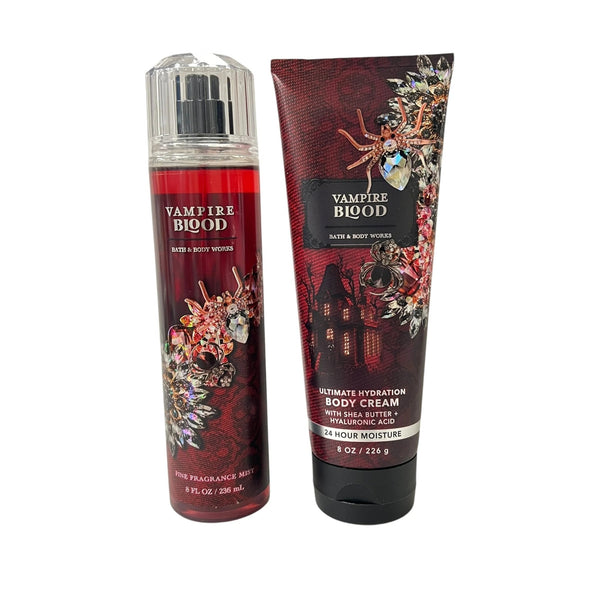 Bath and Body Works Vampire Blood Fragrance Mist & Body Cream Set - Yahko Merchandise