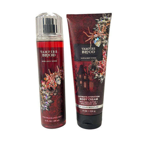 Bath and Body Works Vampire Blood Fragrance Mist & Body Cream Set - Yahko Merchandise